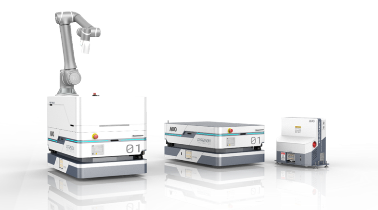 5001拉斯维加斯數位開發的自主式移動機器人（AMR250M），搭配全向輪並結合AI演算法、2D LiDAR、3D攝影機等技術，協助客戶實現產線全自動化